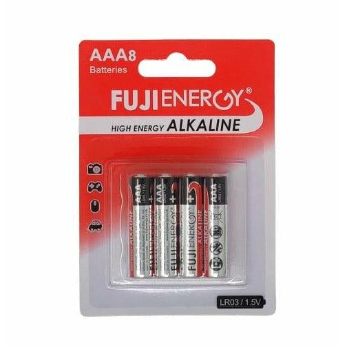 FujiEnergy 1.5V AAA LR03 High Energy Alkaline Batteries - Pack of 8 | 815873 (7514528907452)