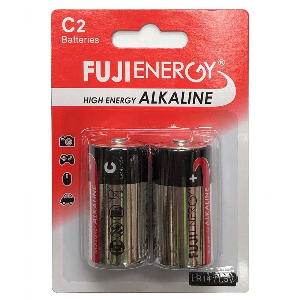 FujiEnergy High Energy Alkaline Battery C - Pack of 2 | 815798 (7451123056828)