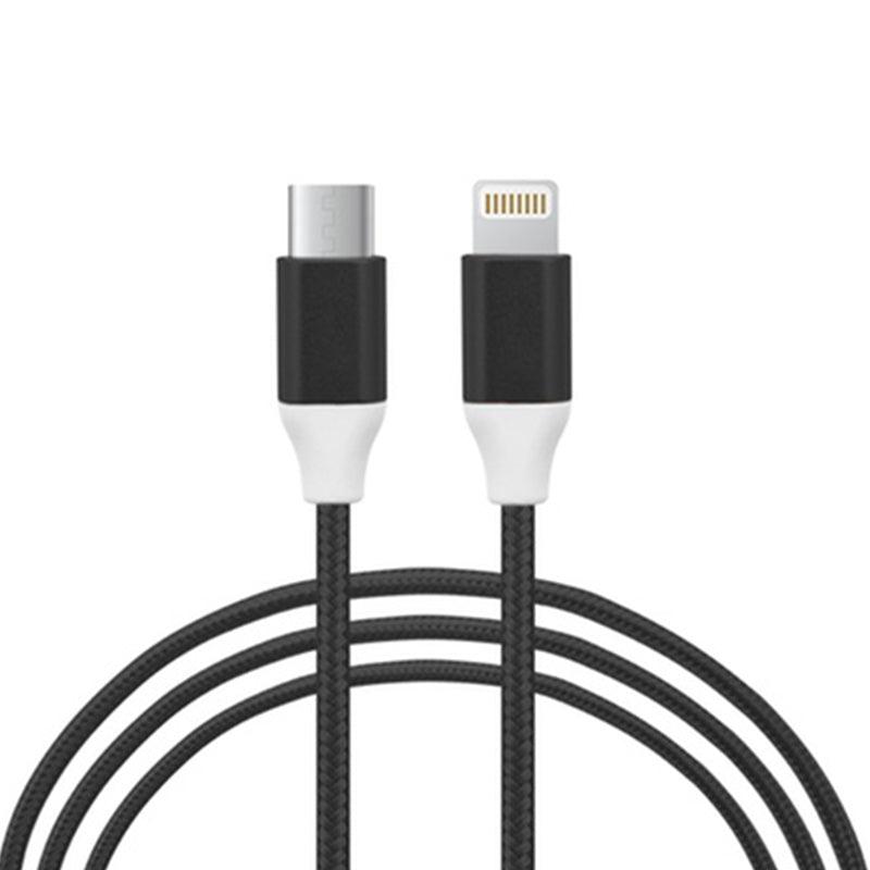 FX Factory 1M USB-C To iPhone Cable - Black | 015694 (7449781469372)