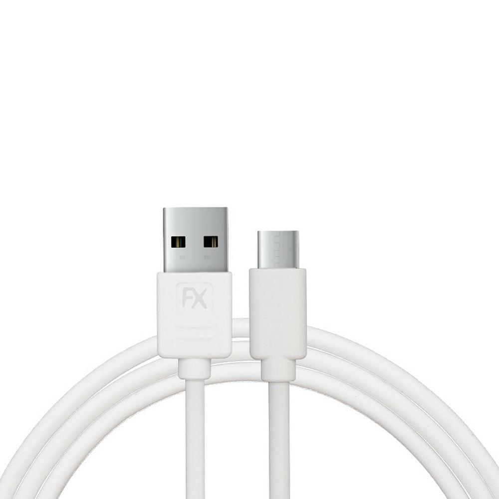FX Factory Type C 1M USB Data Cable - White | 847370 from DID Electrical - guaranteed Irish, guaranteed quality service. (6890938040508)