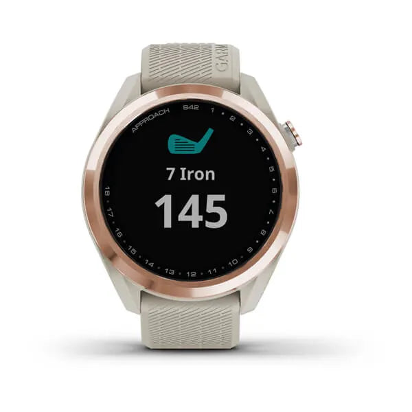 Garmin Approach S42 Golf Smart Watch - Rose Gold &amp; Light Sand | 49-GAR-010-02572-02 (7524475109564)