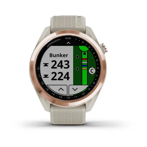 Garmin Approach S42 Golf Smart Watch - Rose Gold &amp; Light Sand | 49-GAR-010-02572-02 (7524475109564)