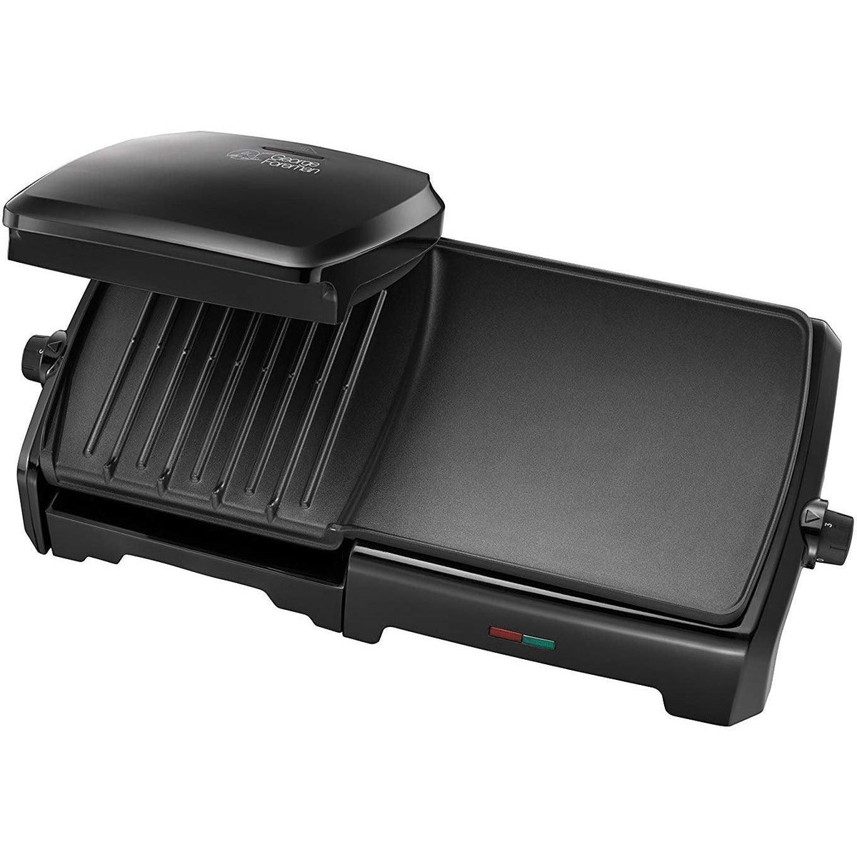 George Foreman 10 Portion Entertaining Grill and Griddle - Black | 23450 from DID Electrical - guaranteed Irish, guaranteed quality service. (6890781114556)