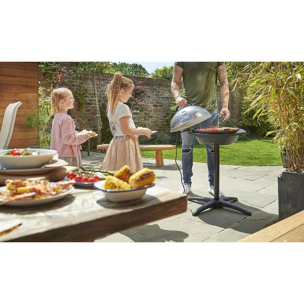 George Foreman Indoor Outdoor BBQ Grill - Black | 22460 from DID Electrical - guaranteed Irish, guaranteed quality service. (6977440678076)