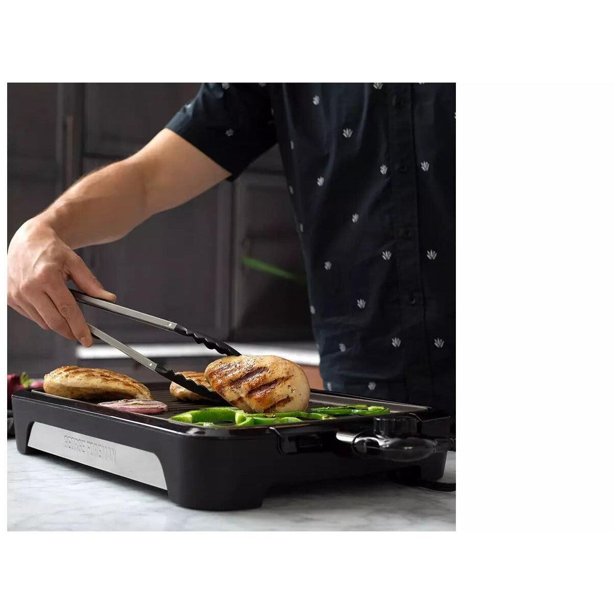 George Foreman Smokeless BBQ Health Grill - Black &amp; Bronze | 25850 from DID Electrical - guaranteed Irish, guaranteed quality service. (6890918412476)