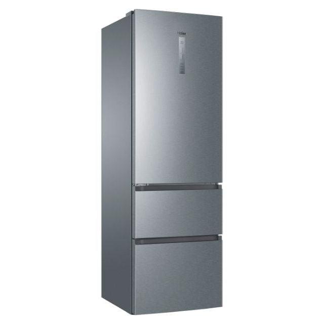 Haier 330L No Frost Freestanding Fridge Freezer - Platinum Inox | HTR3619FNMP from DID Electrical - guaranteed Irish, guaranteed quality service. (6977613922492)