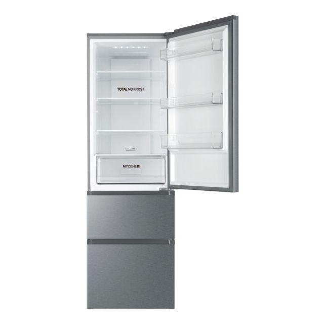 Haier 330L No Frost Freestanding Fridge Freezer - Platinum Inox | HTR3619FNMP from DID Electrical - guaranteed Irish, guaranteed quality service. (6977613922492)