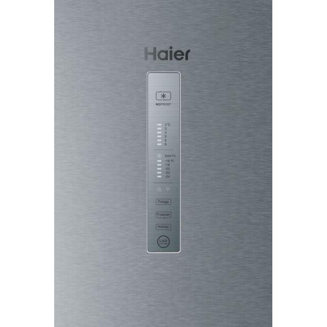 Haier 330L No Frost Freestanding Fridge Freezer - Platinum Inox | HTR3619FNMP from DID Electrical - guaranteed Irish, guaranteed quality service. (6977613922492)