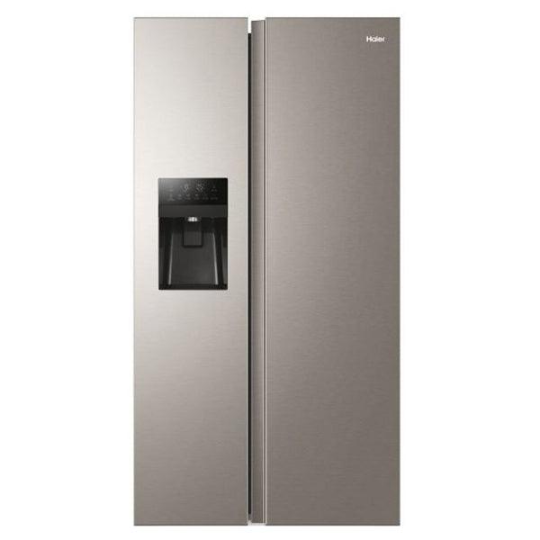 Haier 515L Total No Frost American Fridge Freezer - Grey | HSR3918FIMP from DID Electrical - guaranteed Irish, guaranteed quality service. (6977613889724)