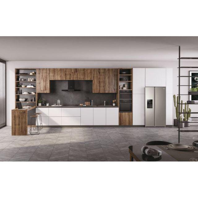 Haier 515L Total No Frost American Fridge Freezer - Grey | HSR3918FIMP from DID Electrical - guaranteed Irish, guaranteed quality service. (6977613889724)