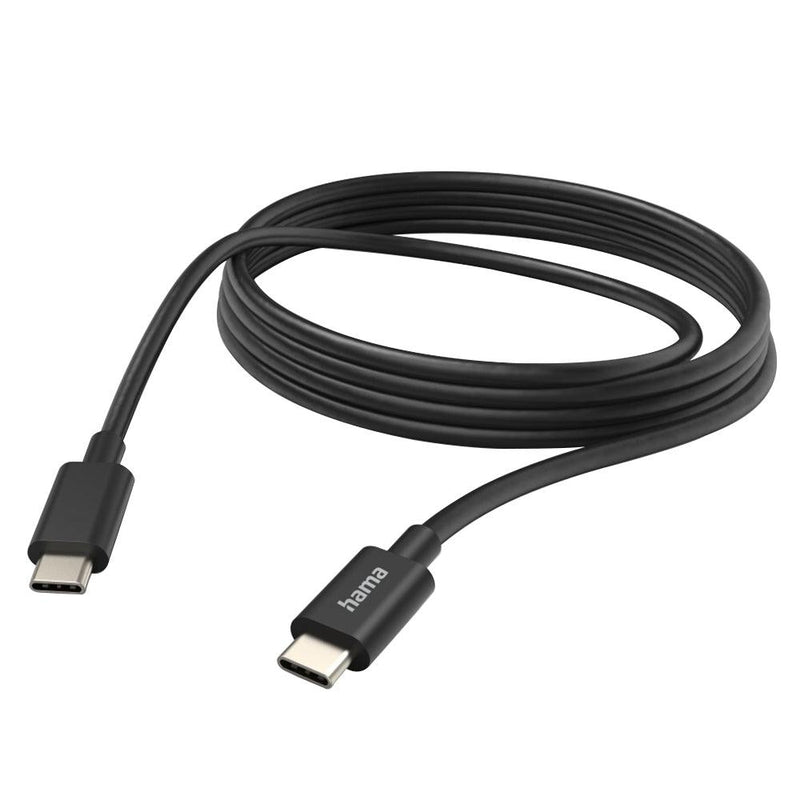 Hama 3M USB-C to USB-C Charging & Data Cable - Black | 472212 (7451123122364)