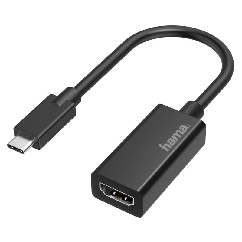 Hama 4K Ultra-HD USB-C Plug to HDMI Video Adapter - Black | 437167 (7449790283964)