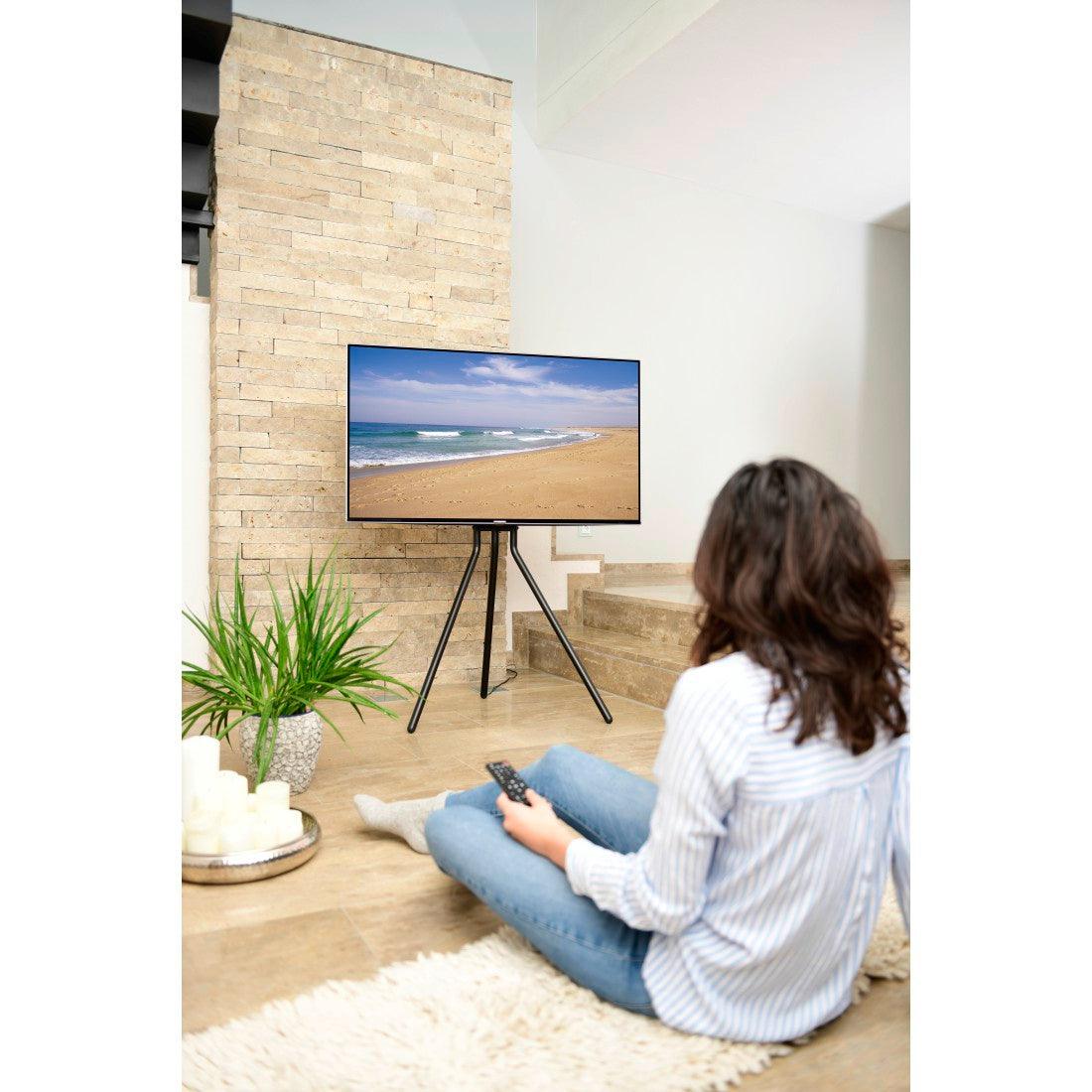 Hama Easel design 191CM Free-Standing TV Stand - Black | 422736 (7519327355068)