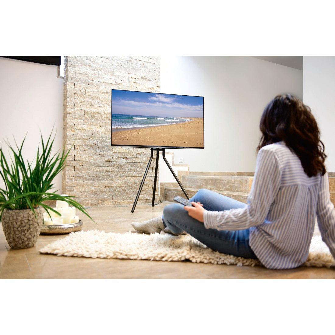 Hama Easel design 191CM Free-Standing TV Stand - Black | 422736 (7519327355068)