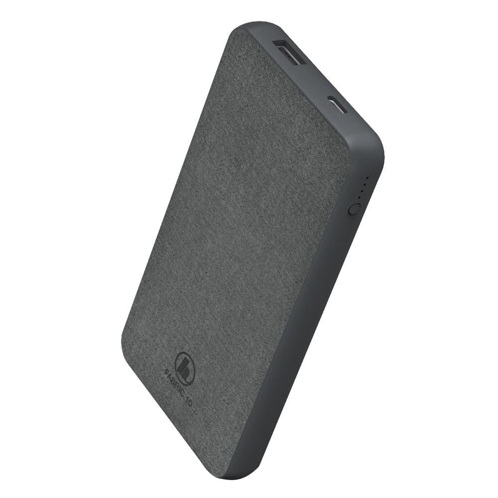 Hama Fabric 10000 mAh Li-Polymer Power Bank - Grey | 449009 (7312382787772)