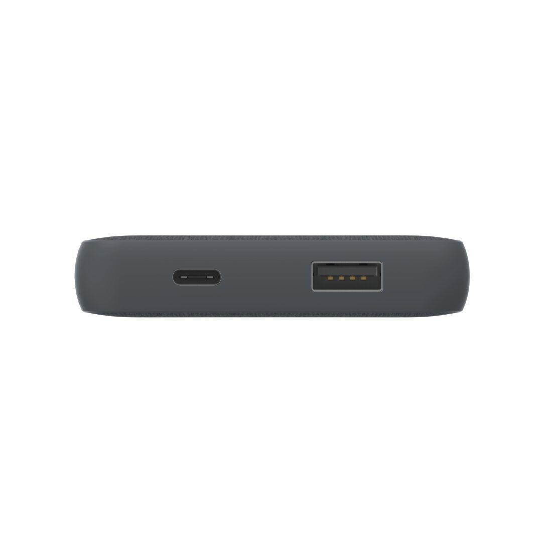 Hama Fabric 10000 mAh Li-Polymer Power Bank - Grey | 449009 (7312382787772)