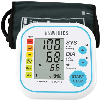 HoMedics Automatic Arm Blood Pressure Monitor - White | BPA-3020-EU (7507017040060)