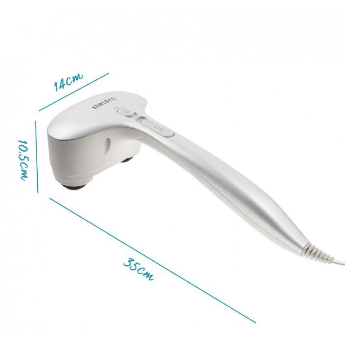 HoMedics Compact Percussion Massager with Heat - Grey & White | PA-MHA-GB from DID Electrical - guaranteed Irish, guaranteed quality service. (6977547567292)