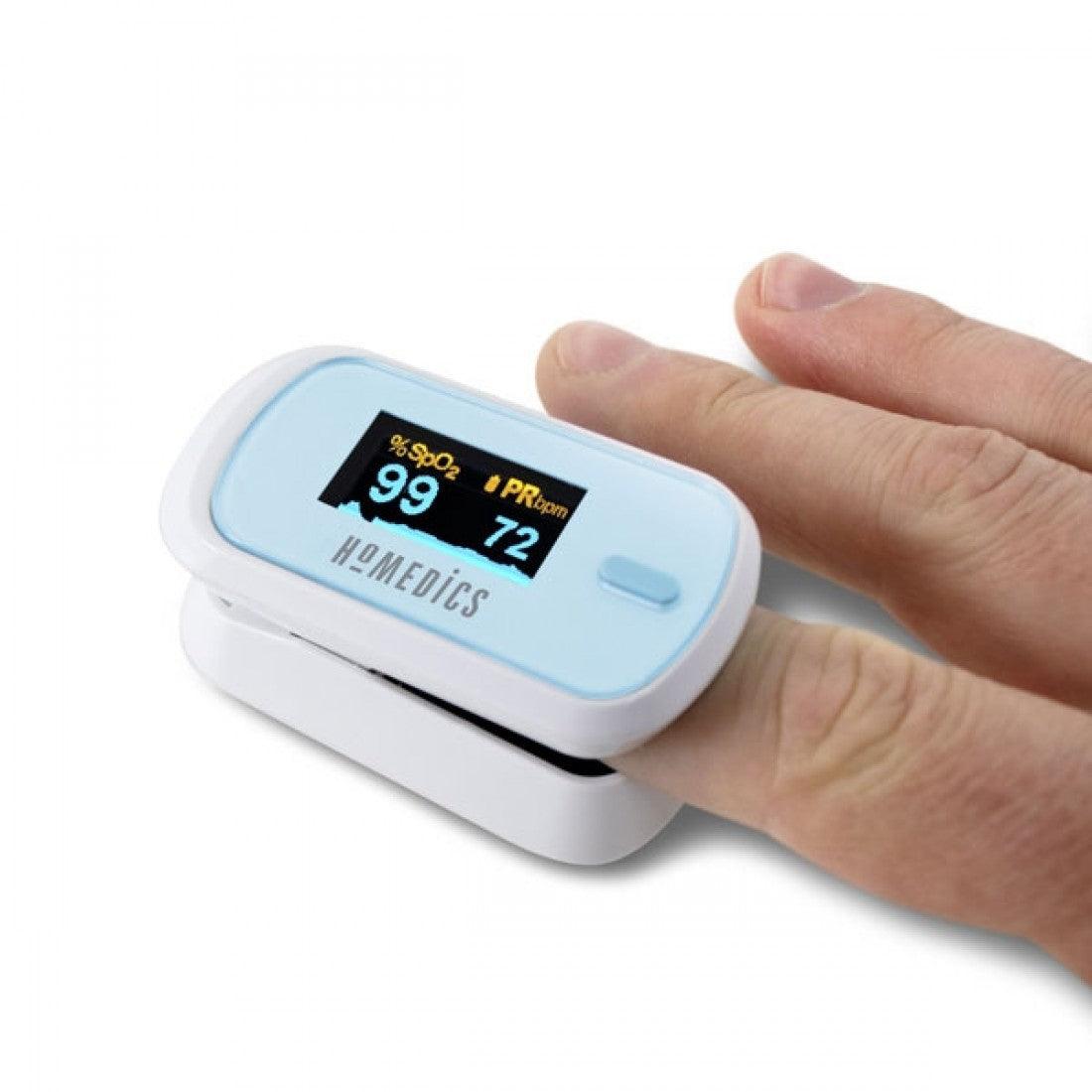 HoMedics Oxywatch Fingertip Pulse Oximeter - White | PX-101-EU from DID Electrical - guaranteed Irish, guaranteed quality service. (6977456636092)