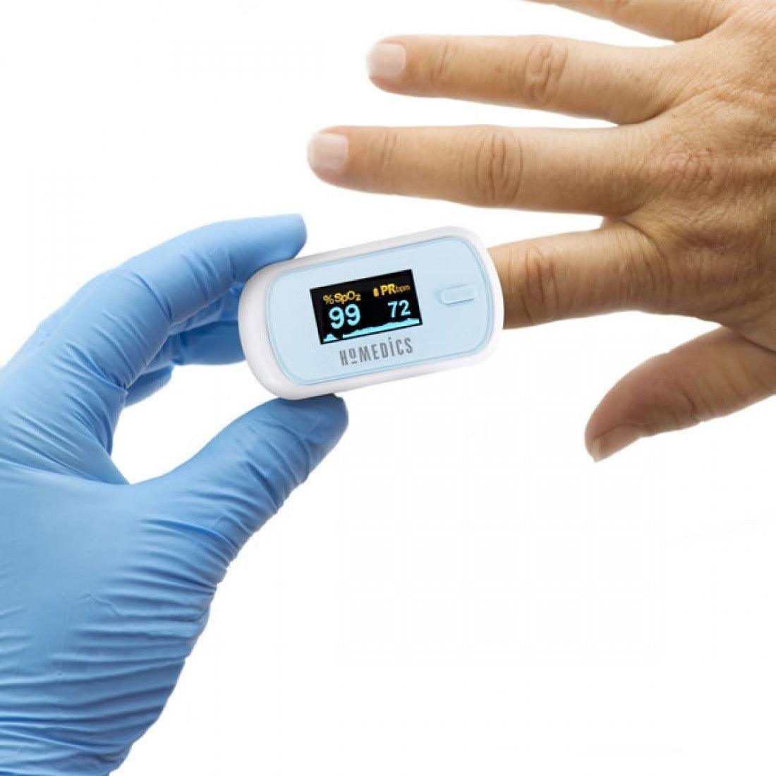 HoMedics Oxywatch Fingertip Pulse Oximeter - White | PX-101-EU from DID Electrical - guaranteed Irish, guaranteed quality service. (6977456636092)