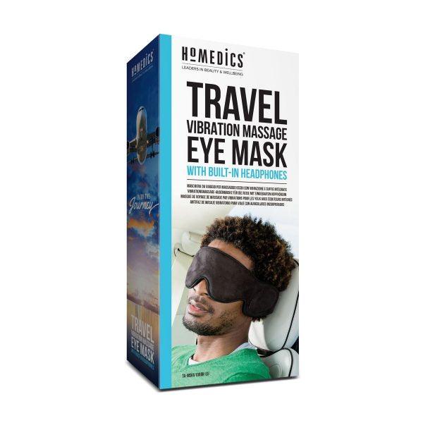 HoMedics Travel Eye Mask with Built-In Headphones - Black | TA-MSKV100BK from DID Electrical - guaranteed Irish, guaranteed quality service. (6890861035708)