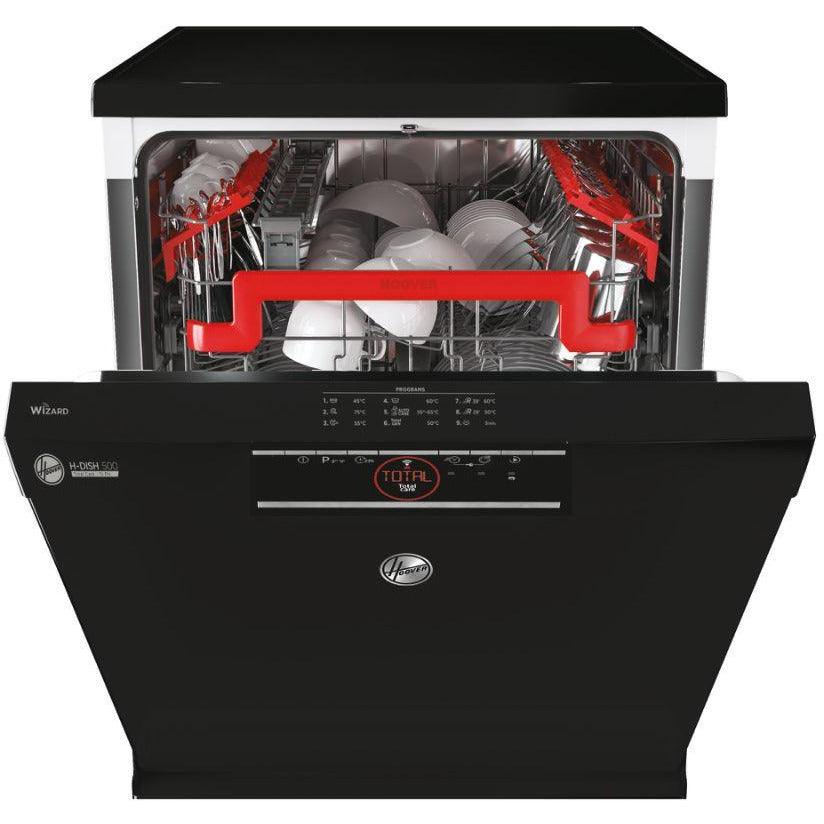 Hoover 60CM Freestanding Standard Dishwasher - Black | HF5E3DFB-80 from DID Electrical - guaranteed Irish, guaranteed quality service. (6977639710908)