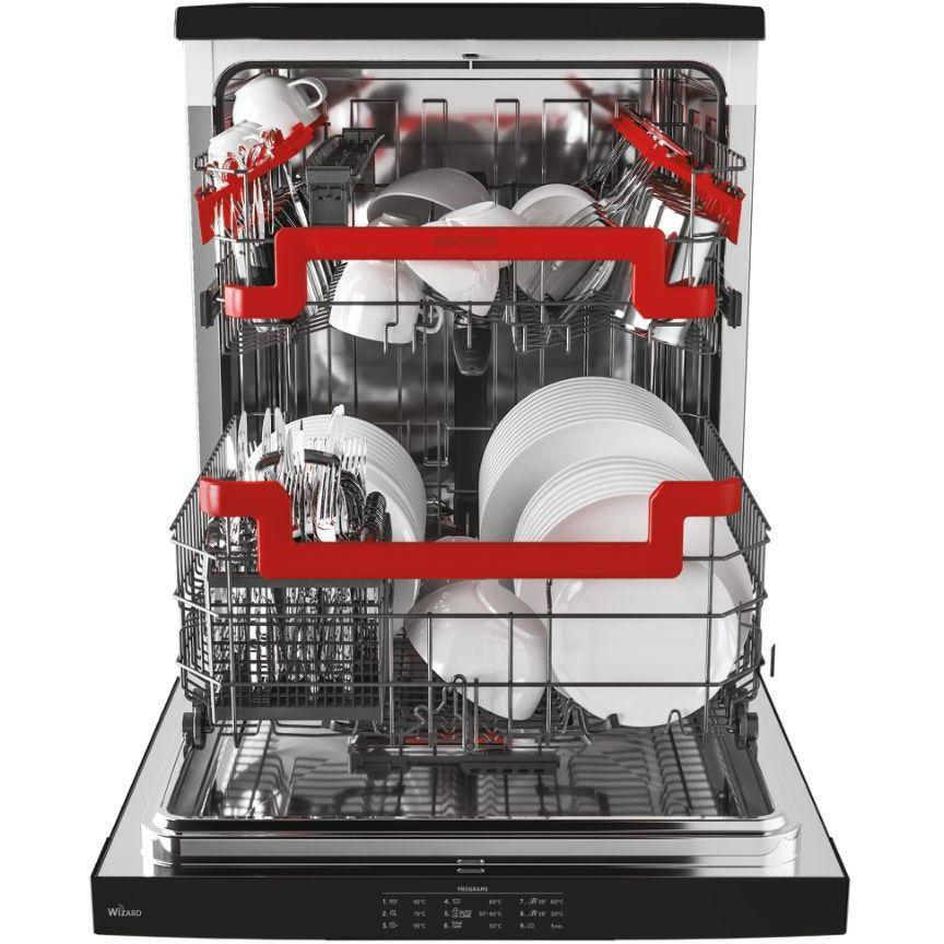 Hoover 60CM Freestanding Standard Dishwasher - Black | HF5E3DFB-80 from DID Electrical - guaranteed Irish, guaranteed quality service. (6977639710908)