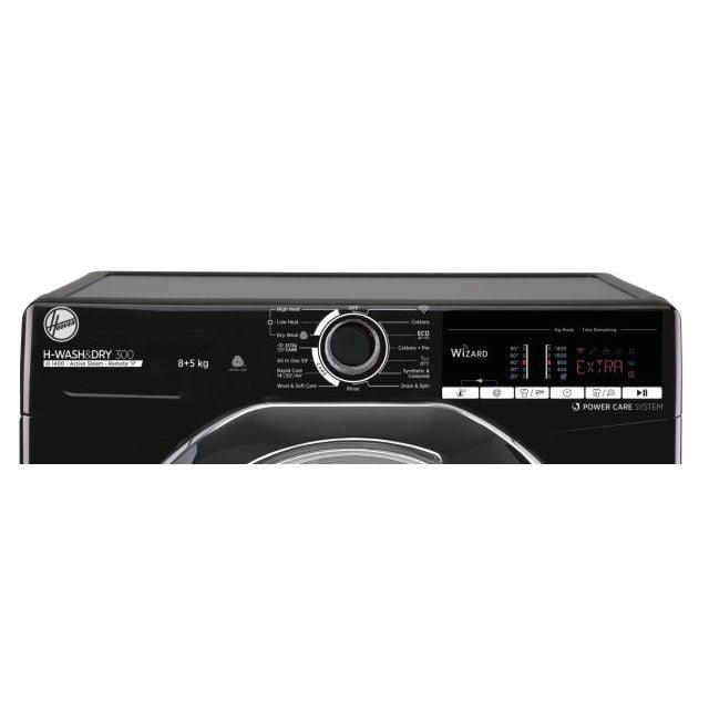 Hoover H-Wash 300 Lite 8KG/5KG 1400 Spin Freestanding Washer Dryer - Black | H3DS4855TACBE (7268272406716)