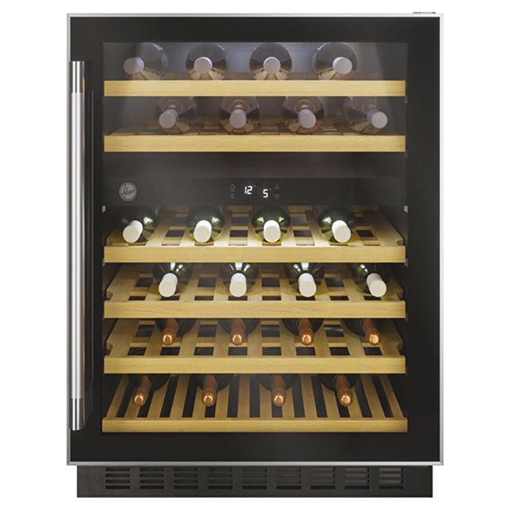 Hoover H-WINE 300 46 Bottles Freestanding Wine Cooler - Black | HWCB60 UK/N (7151297757372)