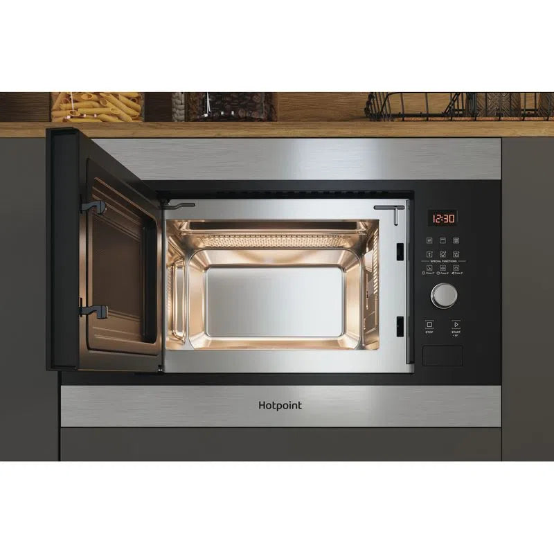 Hotpoint 20L Built-in Microwave Oven and Grill - Inox | MF20GIXH (7517536354492)