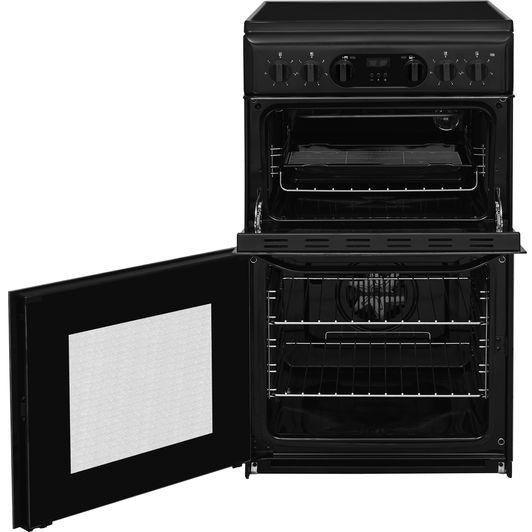 Hotpoint 50cm Freestanding Ceramic Electric Cooker - Black | HD5V93CCB from DID Electrical - guaranteed Irish, guaranteed quality service. (6890864869564)