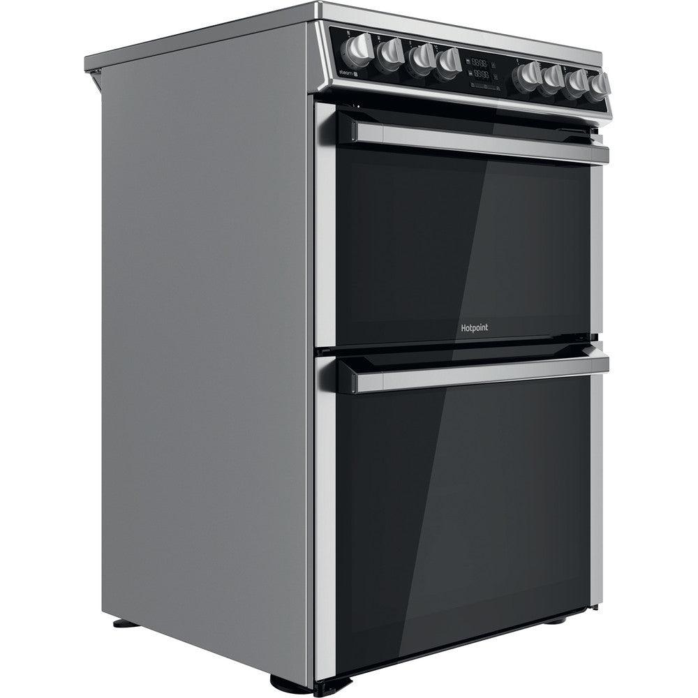 Hotpoint 60cm Freestanding Electric Double Cooker - Inox | HDM67V8D2CX (7151295758524)