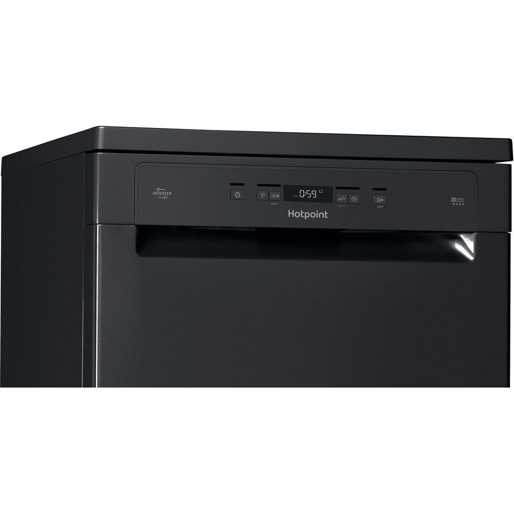 Hotpoint 60CM Freestanding Standard Dishwasher - Black | HFC3C26WCBUK from DID Electrical - guaranteed Irish, guaranteed quality service. (6977638924476)