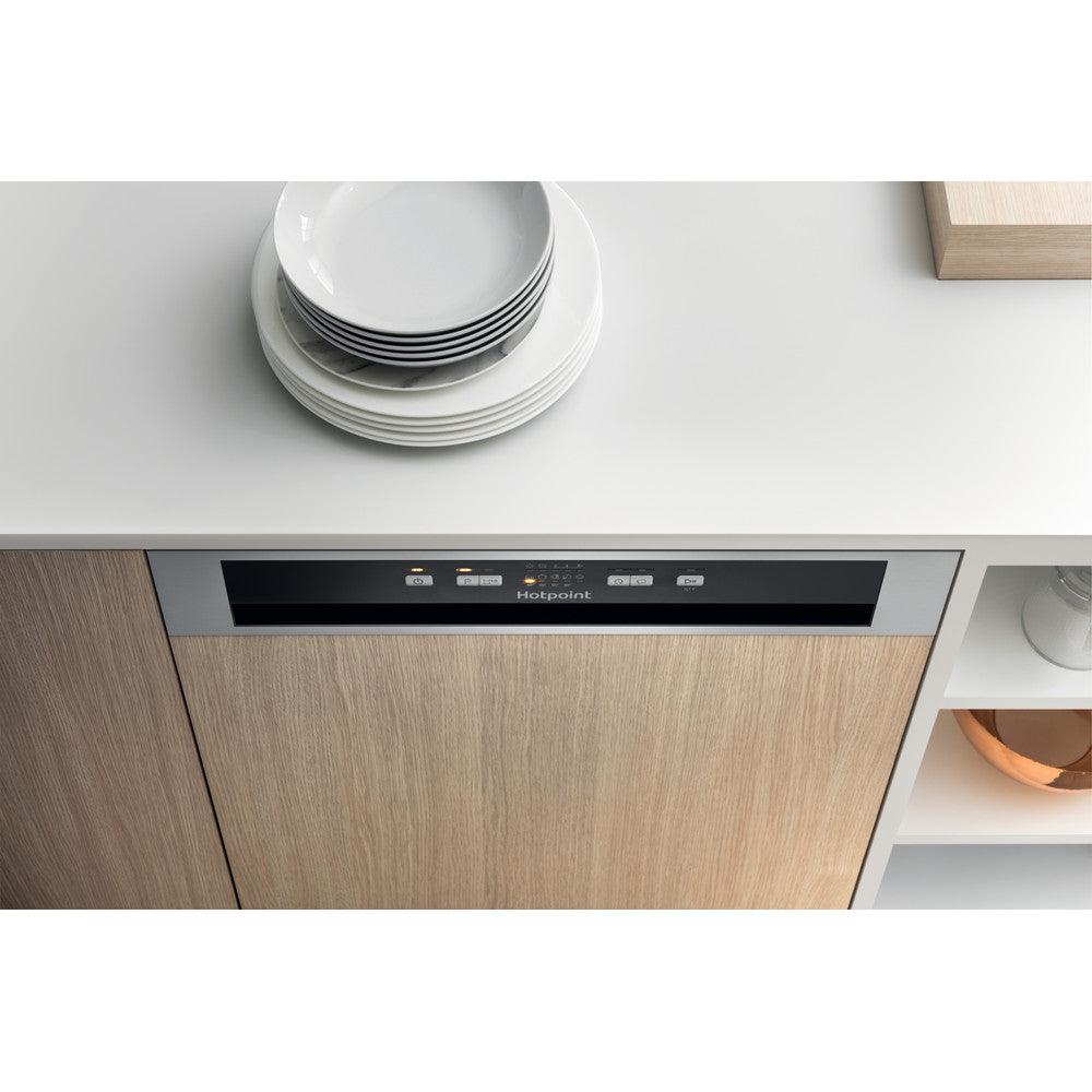 Hotpoint Aquarius 60CM Semi Integrated Standard Dishwasher - Stainless Steel | HBC2B19XUKN from DID Electrical - guaranteed Irish, guaranteed quality service. (6977624473788)