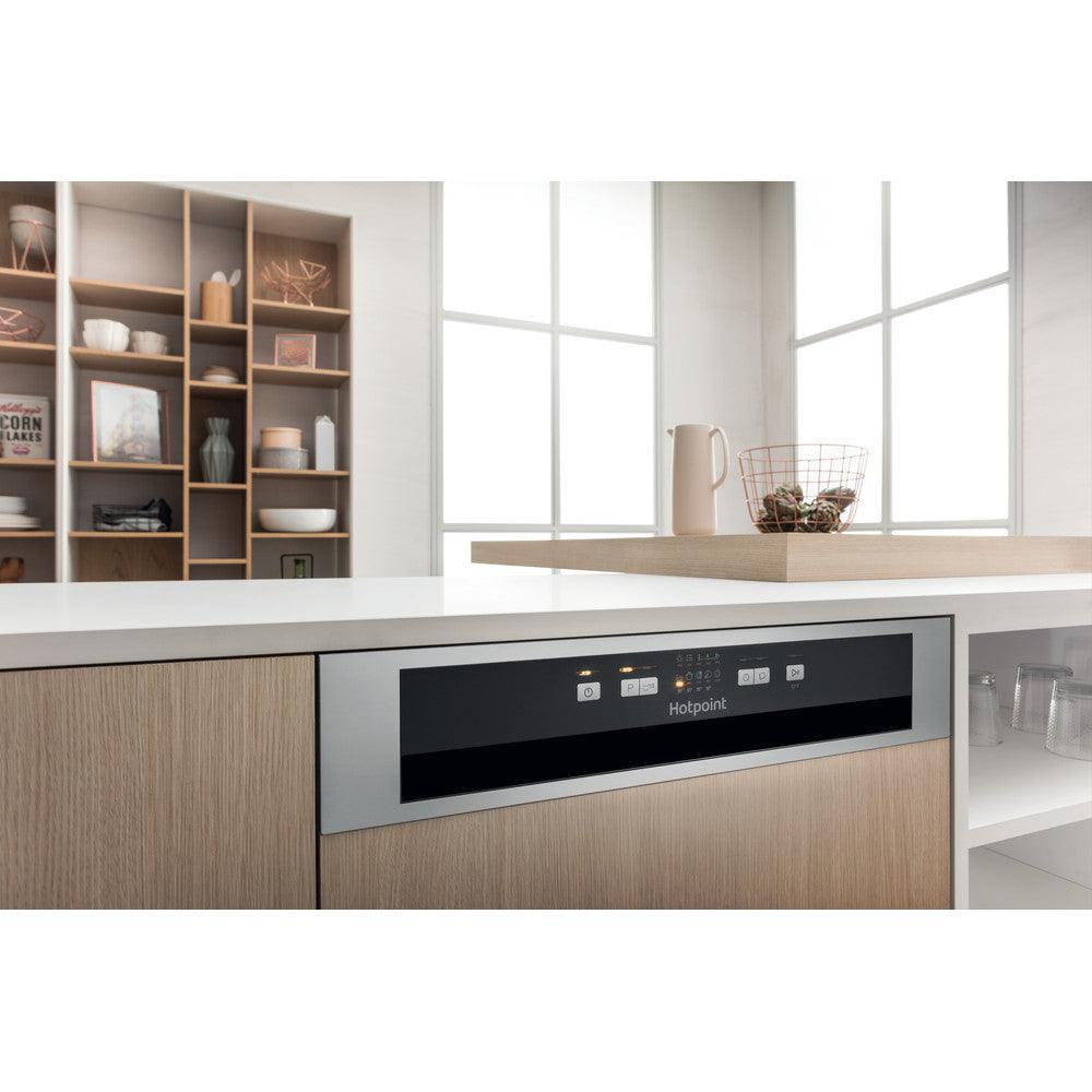 Hotpoint Aquarius 60CM Semi Integrated Standard Dishwasher - Stainless Steel | HBC2B19XUKN from DID Electrical - guaranteed Irish, guaranteed quality service. (6977624473788)