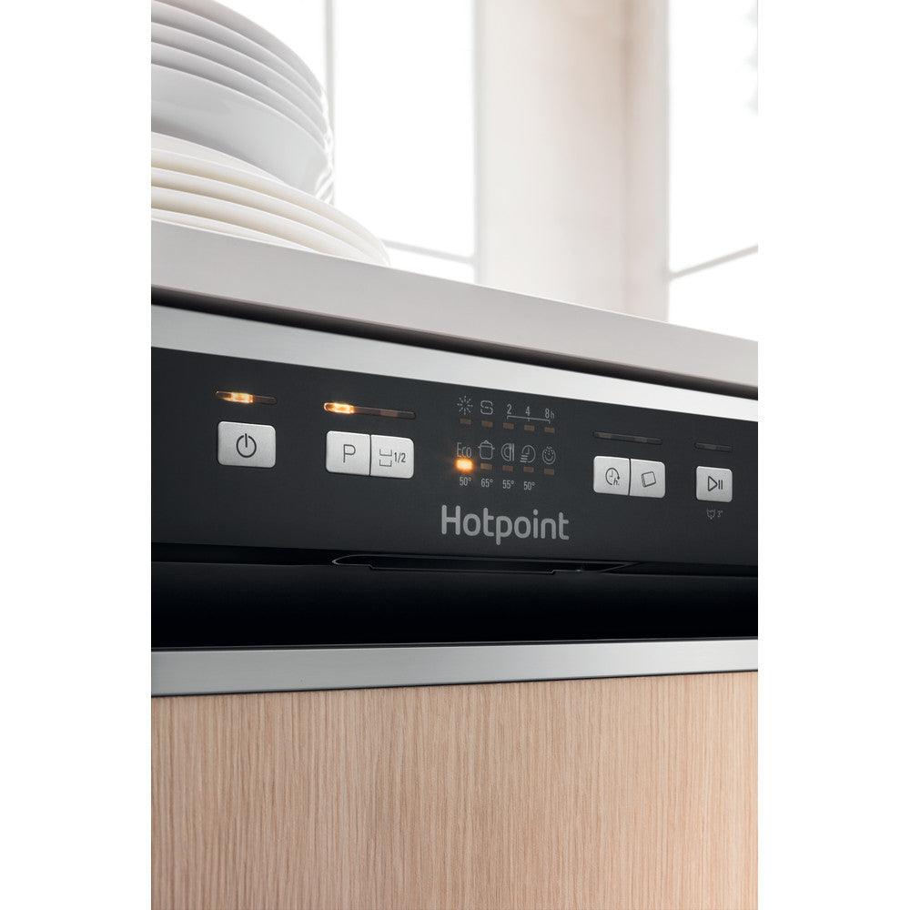 Hotpoint Aquarius 60CM Semi Integrated Standard Dishwasher - Stainless Steel | HBC2B19XUKN from DID Electrical - guaranteed Irish, guaranteed quality service. (6977624473788)