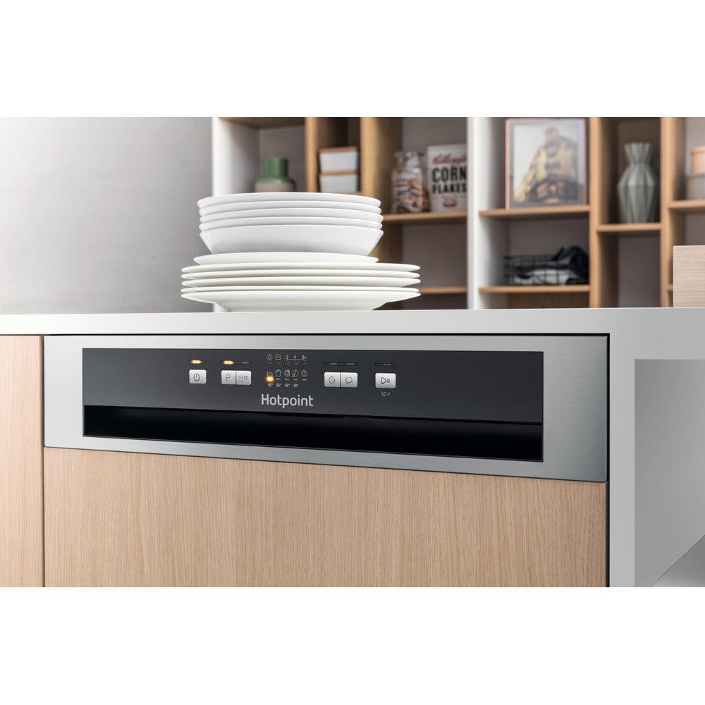 Hotpoint Aquarius 60CM Semi Integrated Standard Dishwasher - Stainless Steel | HBC2B19XUKN from DID Electrical - guaranteed Irish, guaranteed quality service. (6977624473788)