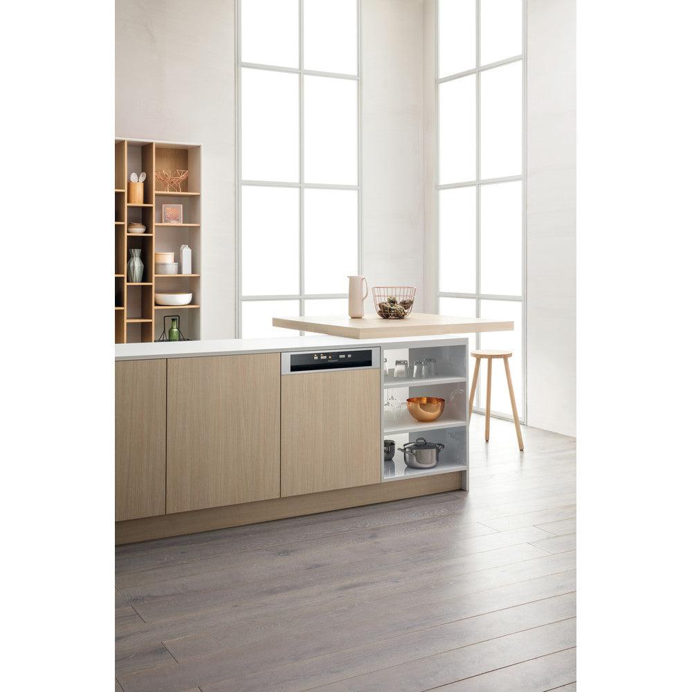 Hotpoint Aquarius 60CM Semi Integrated Standard Dishwasher - Stainless Steel | HBC2B19XUKN from DID Electrical - guaranteed Irish, guaranteed quality service. (6977624473788)