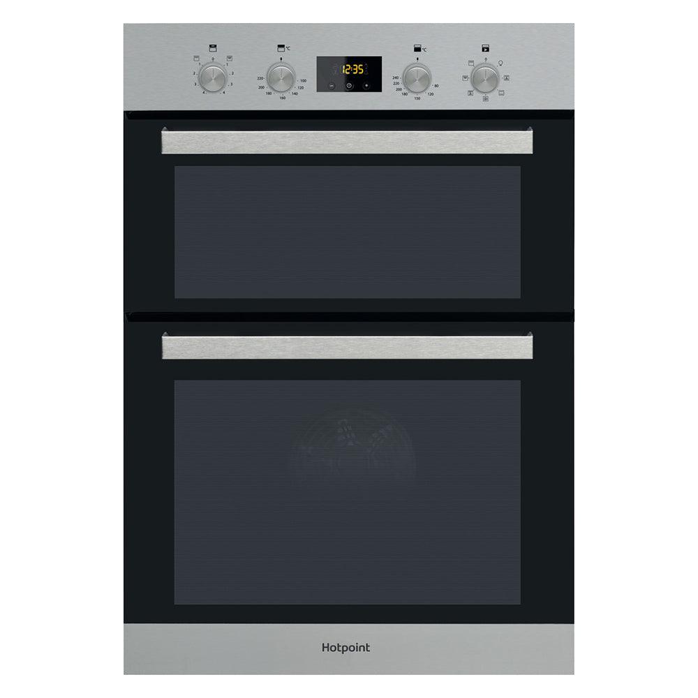 Hotpoint Built-In Electric Double Oven - Stainless Steel | DKD3841IX from DID Electrical - guaranteed Irish, guaranteed quality service. (6890919428284)