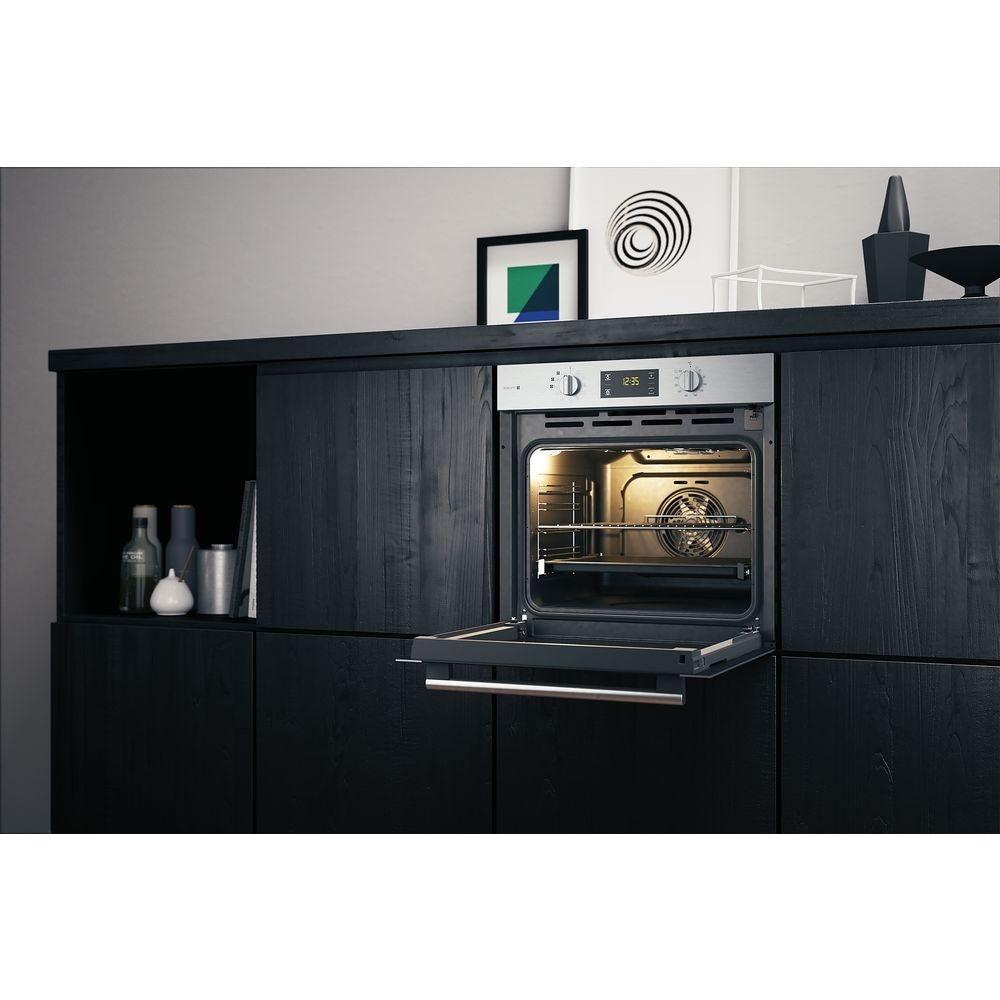 Hotpoint Built-In Multifunction Gentle Steam Electric Single Oven - Stainless Steel | FA4S544IXH from DID Electrical - guaranteed Irish, guaranteed quality service. (6890814177468)