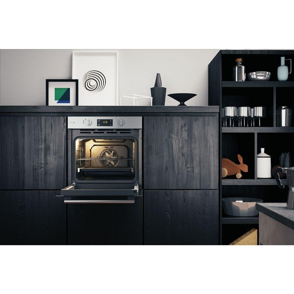 Hotpoint Built-In Multifunction Gentle Steam Electric Single Oven - Stainless Steel | FA4S544IXH from DID Electrical - guaranteed Irish, guaranteed quality service. (6890814177468)
