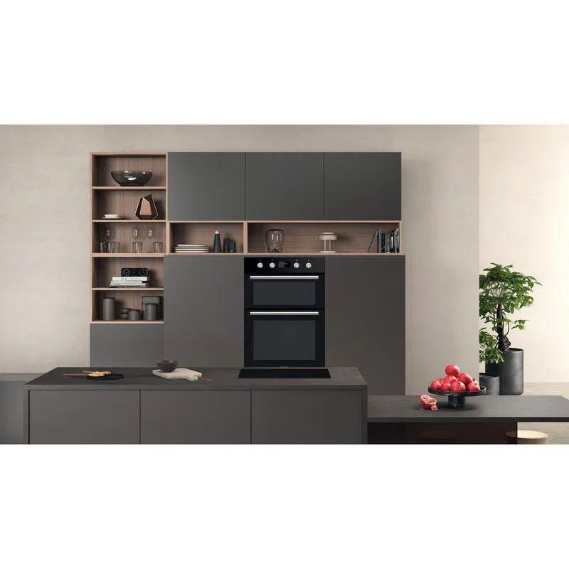 DD2844CBL_Hotpoint Class 2 Built-In Electric Double Oven - Black-3 (7446200156348)