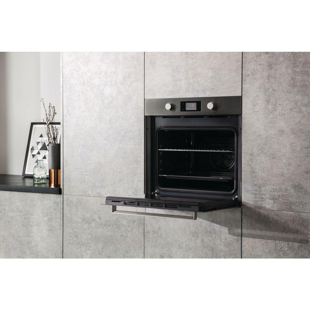 Hotpoint Class 3 Built-In Electric Single Oven - Inox | SA3540HIX from DID Electrical - guaranteed Irish, guaranteed quality service. (6890766139580)