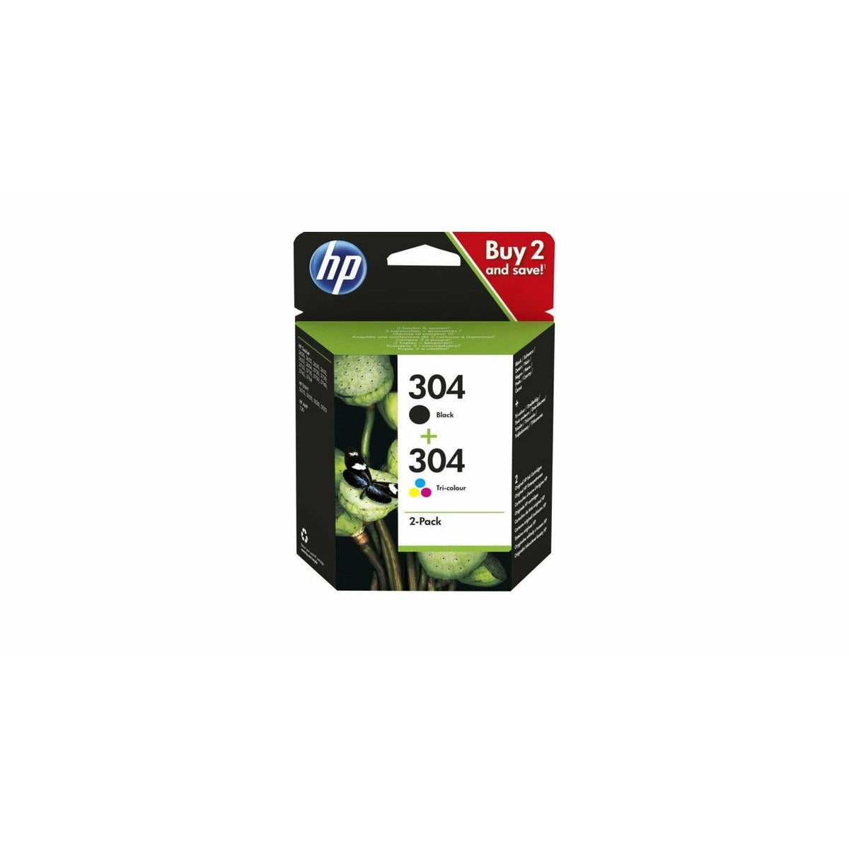 HP 304 2 Pack Original Ink Cartridge - Black &amp; Tri-Colour | SHPP0004 (7534310391996)