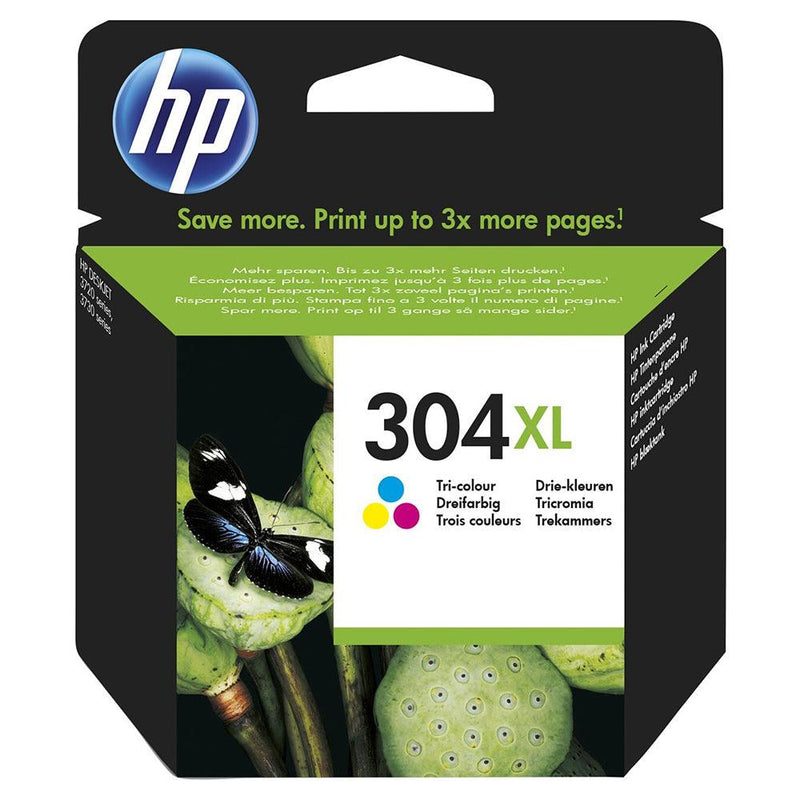 HP 304XL Tri-Colour Original Ink Cartridge - Multicolour | SHPP1905 (7307646795964)