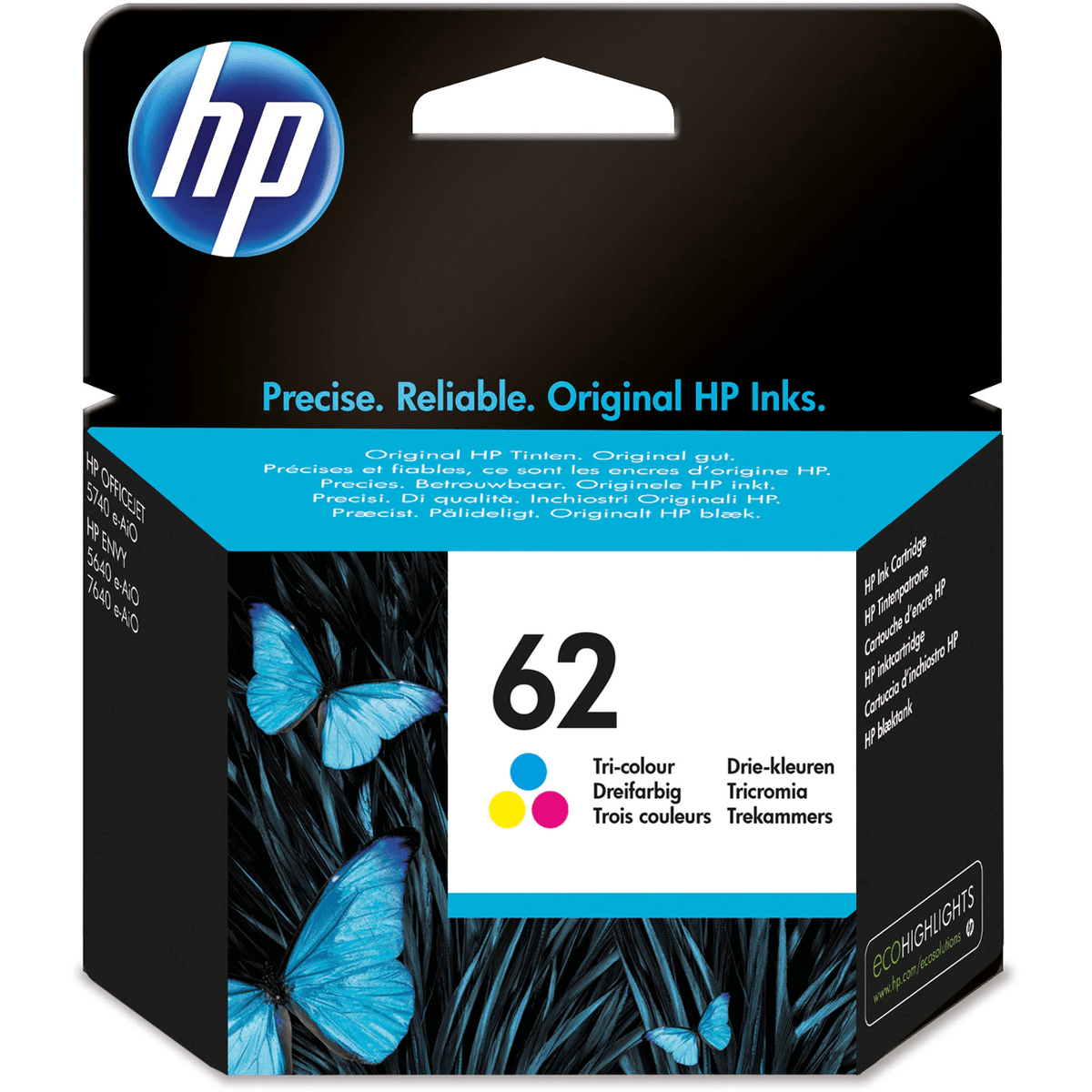 HP 62 High Yield Original Ink Cartridge - Tri-Colour | SHPP1705 (7534310523068)