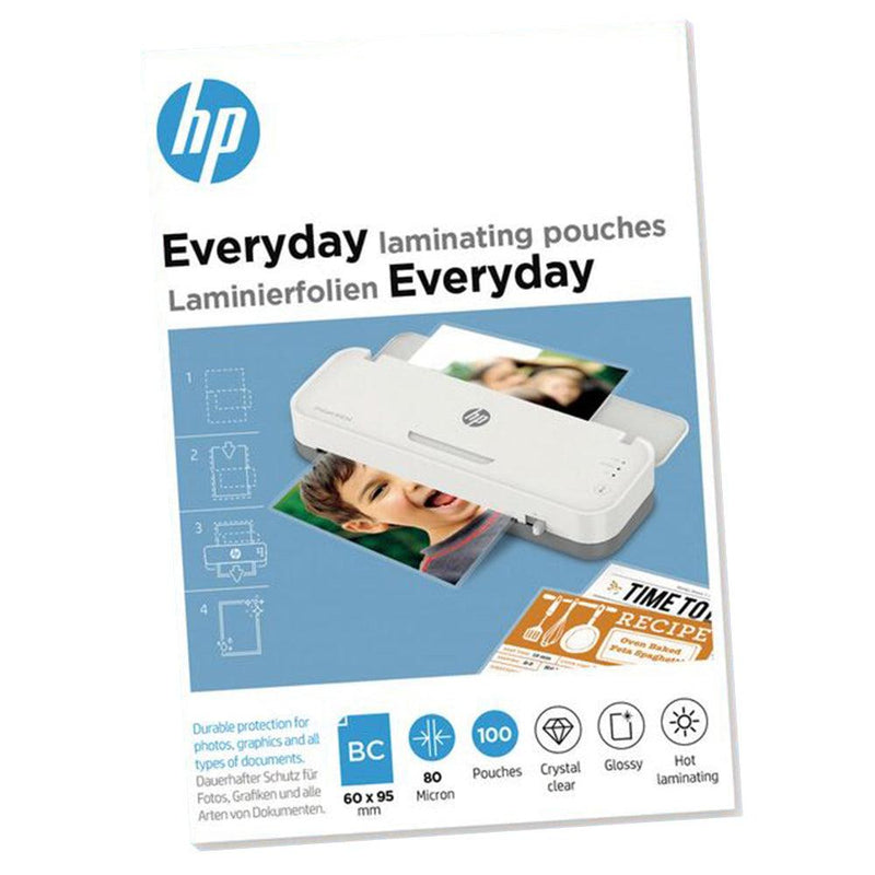HP 80 Micron Everyday Laminating Pouches - Transparent | HP9157 from DID Electrical - guaranteed Irish, guaranteed quality service. (6977632174268)