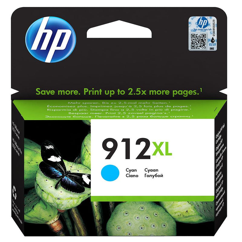 HP 912XL High Yield Original Ink Cartridge - Cyan | SHPP0186 (7449735004348)