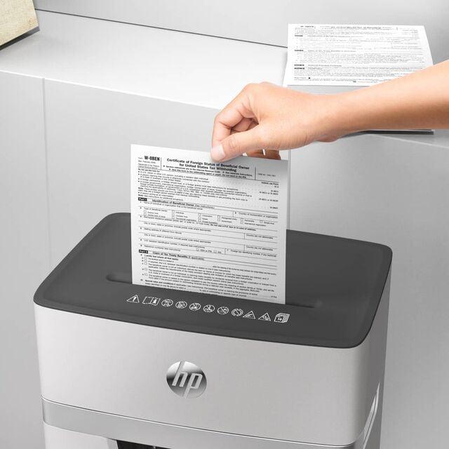 HP OneShred 10 Micro Cut 20L Shredder - White | HP2804 from DID Electrical - guaranteed Irish, guaranteed quality service. (6977630666940)