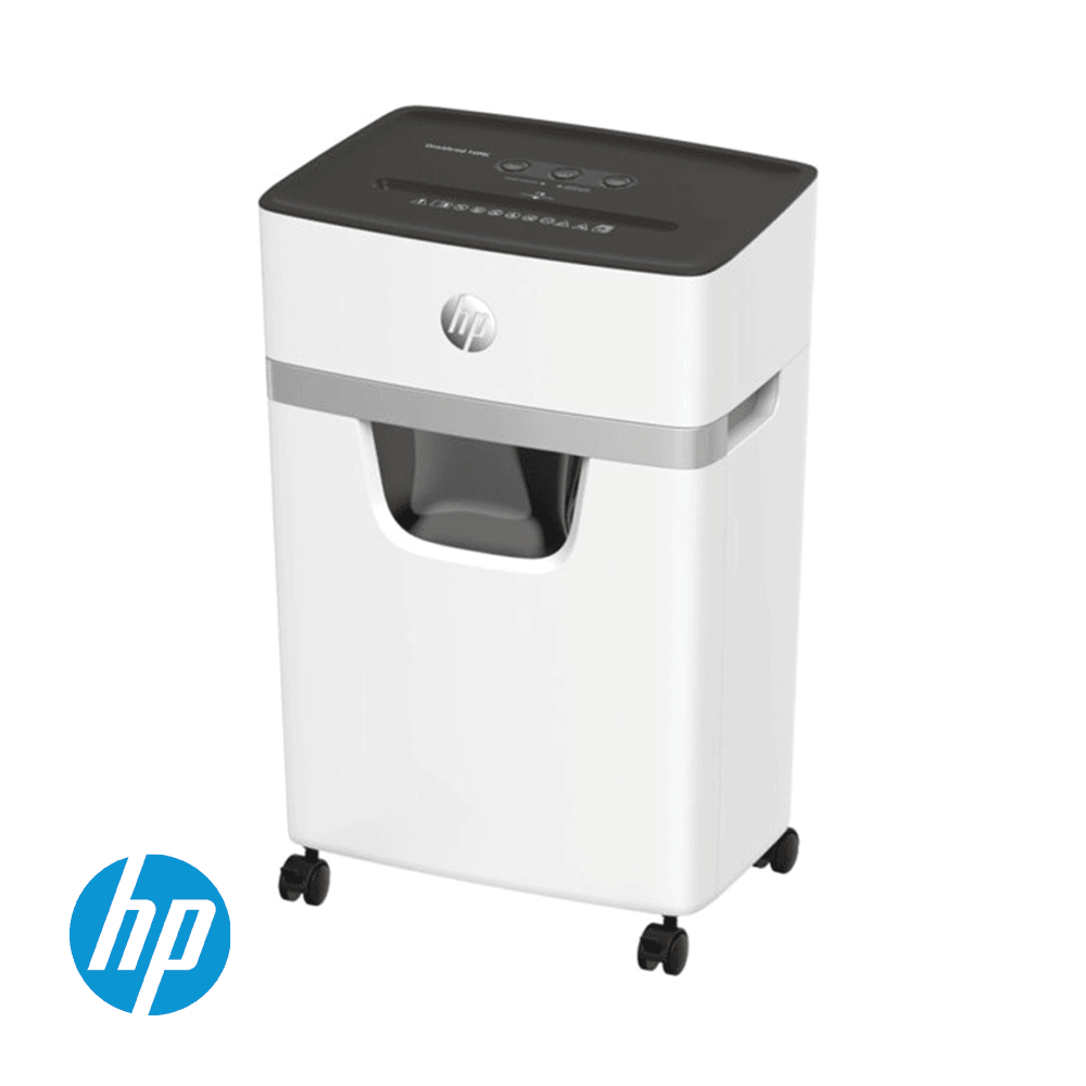 HP OneShred 10 Micro Cut 20L Shredder - White | HP2804 from DID Electrical - guaranteed Irish, guaranteed quality service. (6977630666940)